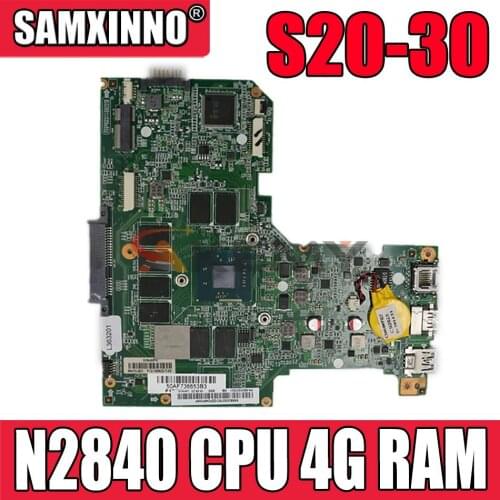 BM5406 For Lenovo S20-30 laptop motherboard BM5406 REV:1.3 with N2840 CPU RAM 4G 5B20G97121 mainboard 100% test work