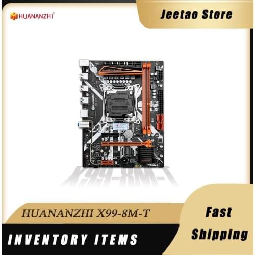 HUANANZHI X99-8M-T X99 Motherboard Supports Intel XEON E5 X99 LGA2011-3 All Series DDR3 RECC NON-ECC Memory NVME USB3.0 SATA