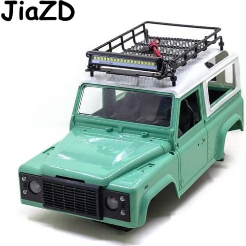 RC Metal Roof Rack Luggage Carrier with LED Light Fit for MN 1/12 RC Crawler MN90/MN90K RC Model Car Spare Parts Roof Rack W52