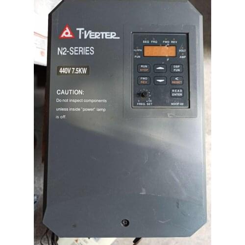 N2-410-H3 7.5KW 380V inverter , used in good condition . 80% appearance new , good working , free shipping