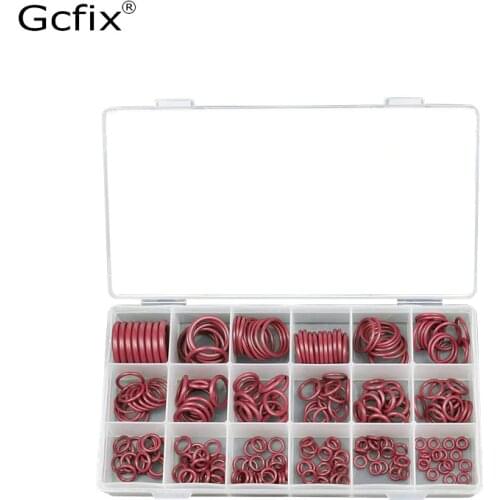 O-Ring Assortment HNBR Rubber O Ring Set Seal Kit for A/C Automotive Air Condition Seals R134a R12 Hydraulic Mechanical