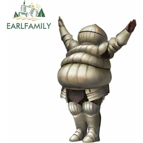 EARLFAMILY 13cm x 8.2cm for Faceless Armor Chubby Car Stickers Anime Waterproof RV VAN DIY Fine Decal Bumper Trunk Graphics