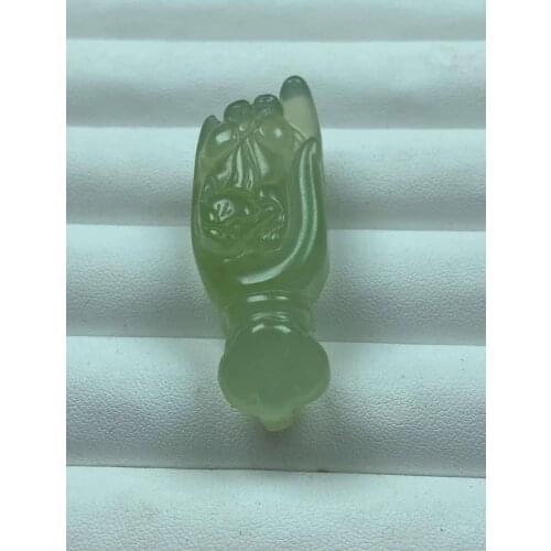 Natural 7A xiuyu jade A Hand-Carved unique jade Buddha hand green jade pendant gift jade pendant jade necklace pendants jewelry