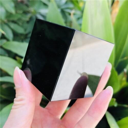 Natural Black Obsidian Quartz Crystal Cube Crystal Stone Polished Specimen Minerals Healing Stone Home Decoration