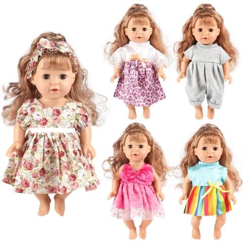 Girl Doll Clothes for 13-14-15 inch baby born Doll Clothes and Accessories Baby Doll Clothing Outfits Handmade DIY Holiday Gifts