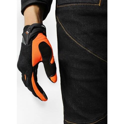 Drop Motocycle Motocross Breathable Riding Racing Locomotive Screen Touch Full Finger Gloves 3 Color M-XXLL