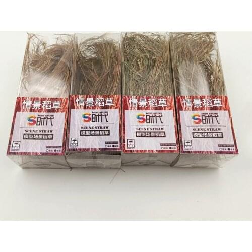 Sand Table Scene Layout Materials Straw Model DIY Ground Withered Grass Military Railway Train Landscape