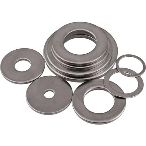 20PCS-M8/M10 304 Stainless Steel Flat Gasket / Ultra-thin Thick Metal Flat Washers