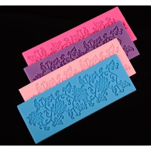 Flower Vine Instant Silicone Lace Mold Cake Mold Baking Tools Kitchen Accessories Decorations For Cakes Fondant Cake Tool E101