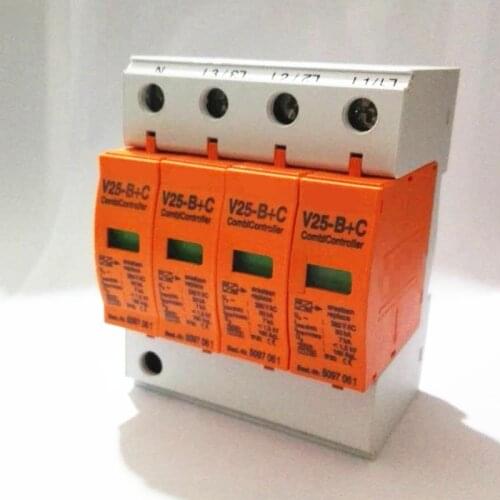 Surge Arrester 385VAC Combi Controller Surge Protector 7-50KA V25-B+C 4p