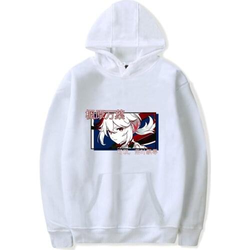 Kawaii Genshin Impact Hoodie Kaedehara Kazuha Streetwear Tracksuit Cosplay For Men And Women Casual Sweatshirt Kids Kids Clothes