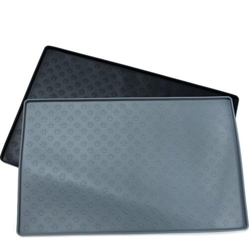 Waterproof Pet Mat Dog Cat Silicone Food Pad Drinking Bowl Mat Feeding Placemat