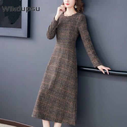 Модные платья в клетку WLKDUPSU China At AliExpress