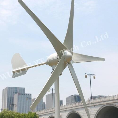 Factory Price HAWT 600W Generator max power 1200w 24v 48v Wind Turbine Generator MPPT Controller for Home use