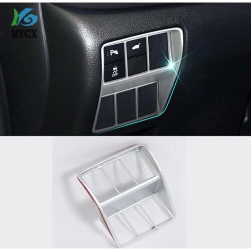 1Pcs ABS Chrome Headlight Switch Button Frame Cover Trim Car Styling Accessories Fit For Honda CRV CR V 2017 2018 2019