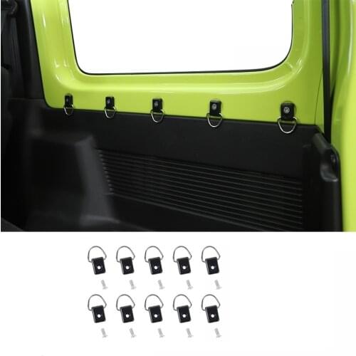 10PCS Car Tail Box Tie-Down D Pull Buckle Car Interior Mouldings For Suzuki Jimny 2019 2020 2021 JB64 JB74