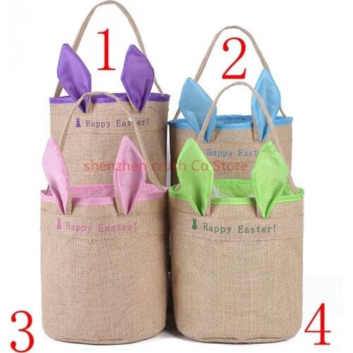 20pcs/lot new arrival hot selling lily easter bucket good quality easter basket tote bags kids ester gift bucket candy tote bags
