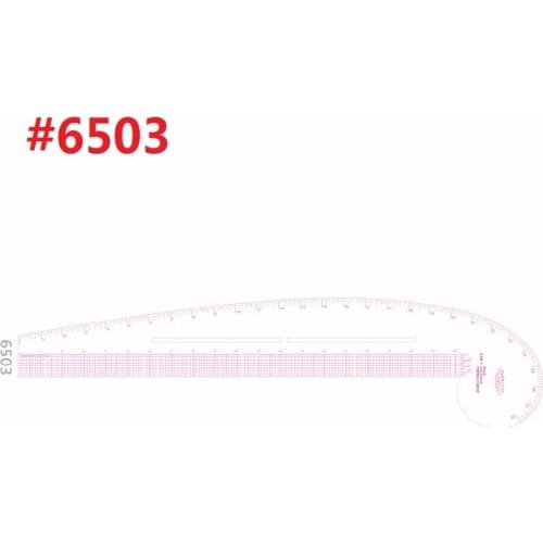 28 Inch French Curve Ruler with 20 Inch Garment Ruler Transparent Flexible Plastic Rulers #6503