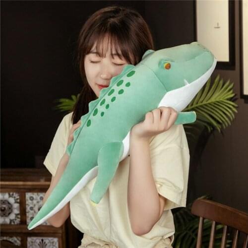 55/65cm Cute Simulation Crocodile Plush Toys for Child Stuffed Cartoon Alligator Doll Kids Baby Lovely Creative Birthday Gift