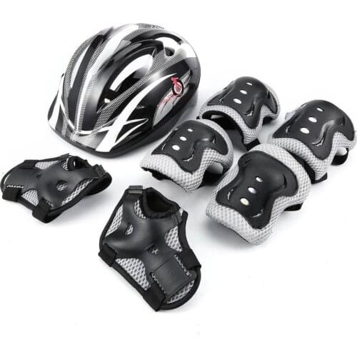 7 pcs/set Skating Protective Gear Sets Elbow pads Bicycle Skateboard Ice Skating Roller Knee Protector For Kids