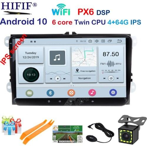 Android 10 Auto Radio Car DVD Player for Volkswagen VW GOLF PASSAT B6 JETTA POLO CC TIGUAN OCTAVIA T5 Gps Navigation Multimedia