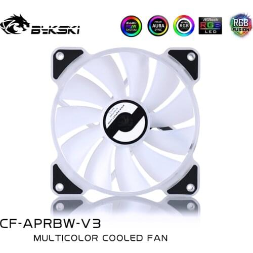 Bykski CP-APRBW-FN V3 120mm 12cm RBW 5v RGB Fan Hydraulic Bearing