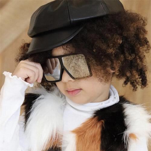 Child Oversized Square Sunglasses Kids Eyewear Big Shades Boys Eyewear Girls Sun Glasses Children oculos gafas