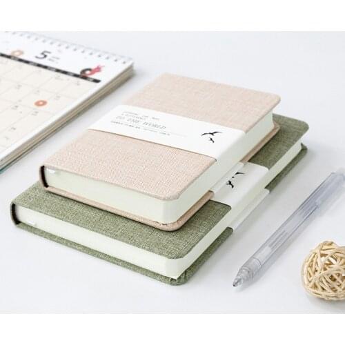 3pcs notebook grid paper lined horizontal diary blank page can choose to plan diary stationery notepad simple cloth cover