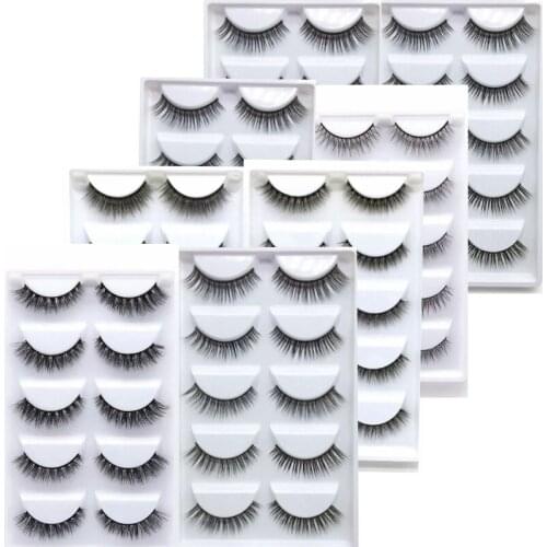Wholesale 500 Pairs 3D Mink Lashes hand made false eyelash natural long 3d mink lashes makeup faux cils