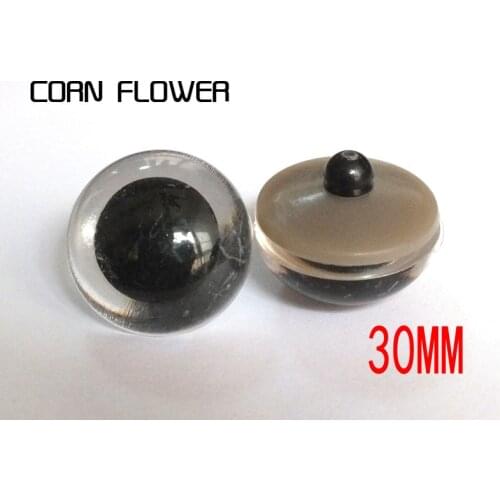 20pairs(40pcs) Clear Round Safety Eyes Plastic Doll Eyes --big size 30mm