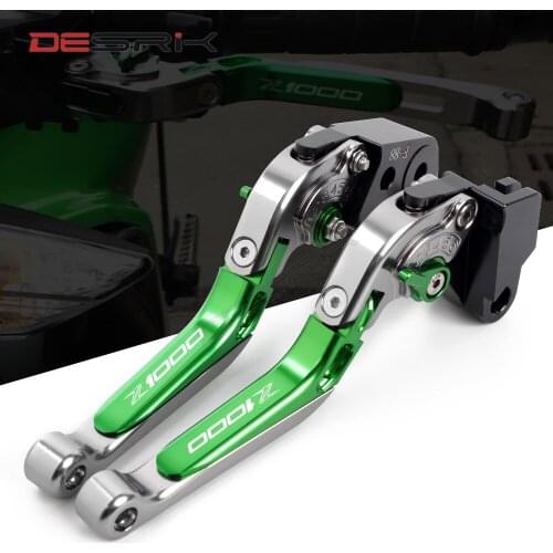 Laser Logo Z1000 Motorcycle Folding Brake Clutch Levers For kawasaki Z1000 2007 2008 2009 2010 2011 2012 2013 2014 2015 2016