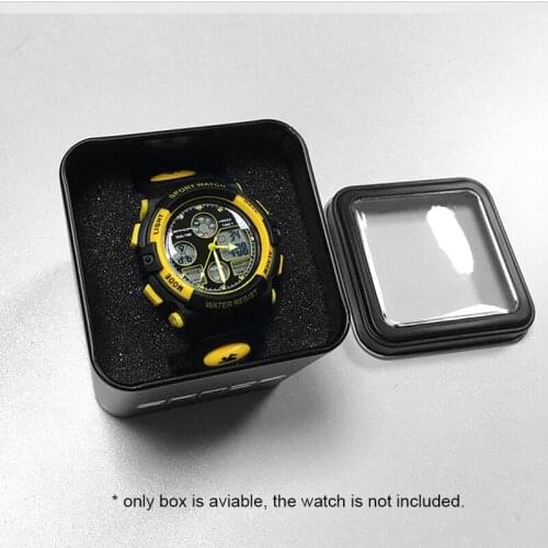SANDA Fashion Hot Sell Iron Box Special Case for Electronic Watch Practical Protection Metal Case Exquisite Gifts Wristwatch Box