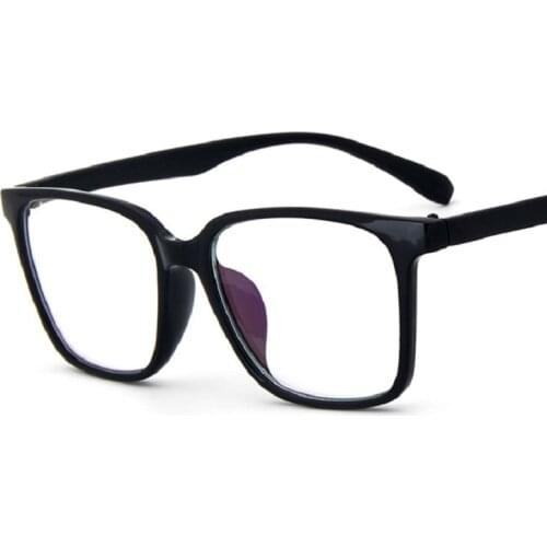 Fashion Transparent Oversized Square Frosted Plain Glasses Frame Women Men Students Goggles Spectacle Oculos De Grau 2020