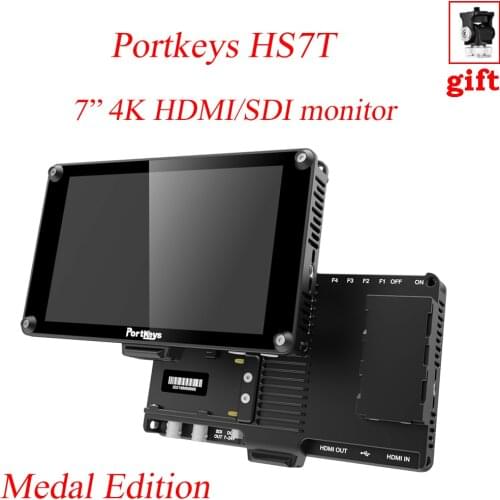 Portkeys HS7T II Metal Edition 4K 7 inch camera monitor SDI HDMI 1920 1200nit HIGH Bright 3D LUT Histogram for DSLR camera