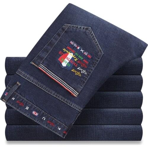 2019 New Fashion Jeans Men Kenty Shark Designer Clothing Denim Pants Luxury Casual Trousers Male 5302