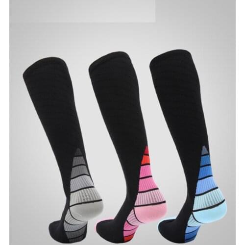 3pairs Gradient Color Running Compression Socks Riding Stockings Men Women Marathon Running Leggings Compression Sock Calf Socks