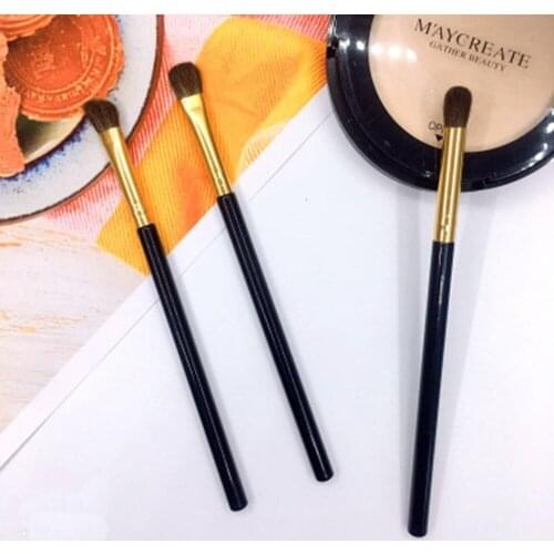 New 3-piece Eye Makeup Brush Horsehair Eye Shadow Brush High Gloss Brush Beginner Portable Super Soft Beauty Tool Set Brush