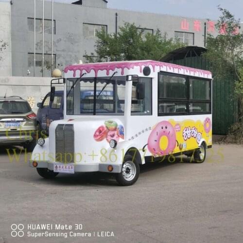 Customized New Design Street Electric Tricycle Food Cart Mobile Food Truck Vending Cart For Sale