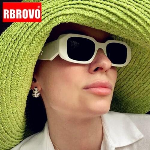 RBROVO Elegant Retro Sunglasses Women Square Glasses for Women/Men Vintage Eyewear Women Luxury Brand Gafas De Sol Mujer 2021