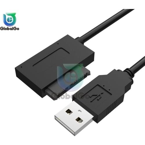USB 2.0 to 13pin USB 2.0 to Mini For Sata II 7+6 Adapter Converter Cable for Laptop for Drive Converter USB Cable