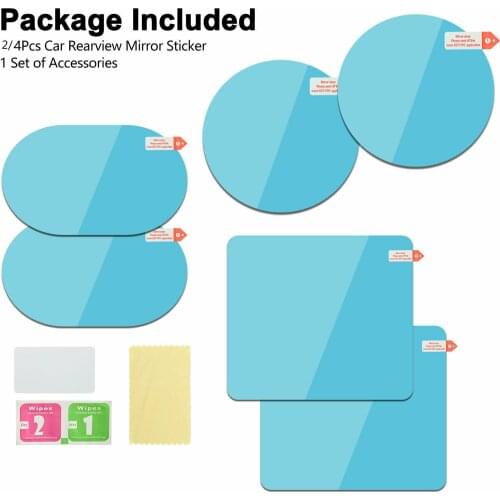 Rearview Film Sticker Anti-fog 6x Window Accessories Blue Mirror Multi-Functional Protective