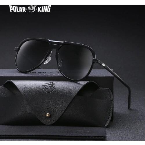 POLARKING Brand Aluminum Frame Mirror Polarized Sunglasses For Men Driving Oculos Sun Glasses For Traveling Fishing Eyewear