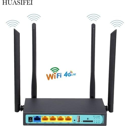 QCA9531 chipset 4G CPEwifi router 4G LTE 300Mbps wireless router with SIM card slot 3G4G industrial router 4 external antennas