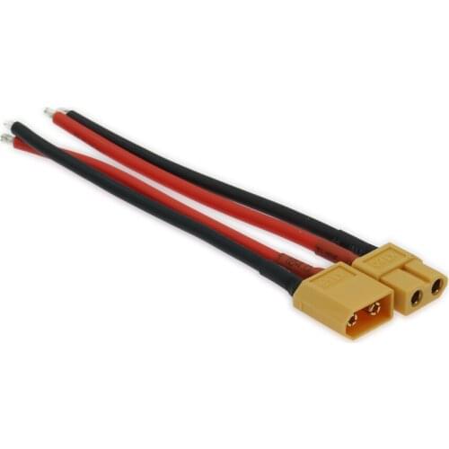 RCAWD 100mm Male Plug Gold-Plated Female Xt60 Connector Silicone Cable 14awg For Lipo Battery Charger Wire And Connector
