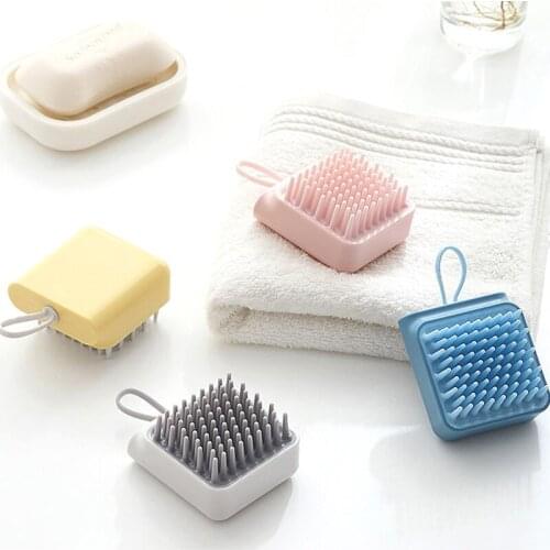 Silicone Head Body Massager Washing Comb Body Shower Brush Bath Spa Slimming Massage Brush Shampoo Scalp Massage Brush Hair