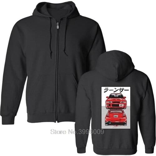 Mitsubishi Evo Evolution Vi 6 Tommi Makinen 4G63 Turbo Jdm Legend Hoodie men Zipper Fleece Sweatshirts Coat Streetwear