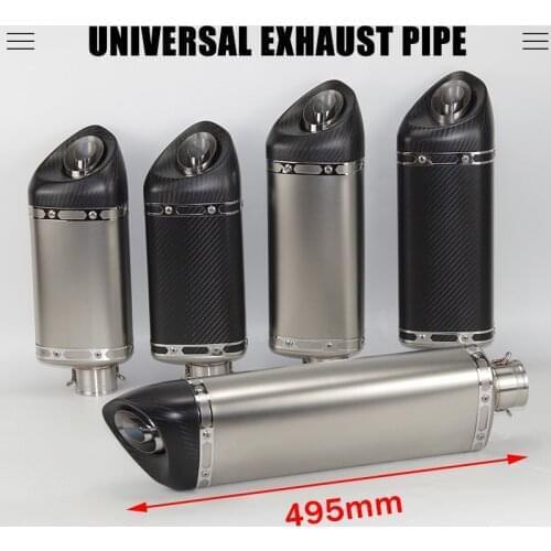 Universal Carbon Fiber Exhaust Muffler Motorcycle Escape DB Killer for KTM 690 For gsr 600 750 z800 z900 tmax 530 xj6