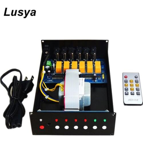 Audio Signal Switcher 4 In 2 Out matrix switcher Splitter Amplifier Speaker Audio Splitter Signal Selector With Case T1607