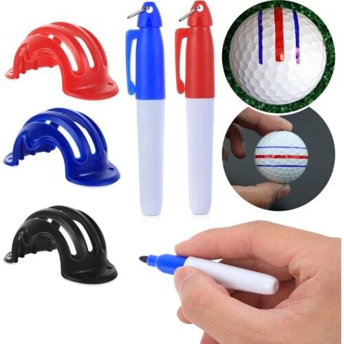 Golf Ball Line Clip Liner Marker Pen Template Alignment Marks Tool Putting Positioning Aids Outdoor Sport Tool