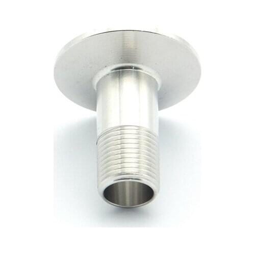 1-1/2" NPT Male Thread x 64mm Ferrule OD 304 Stainless Steel Sanitary Connector Pipe Fitting For Homebrew Fit 2" Tri Clamp